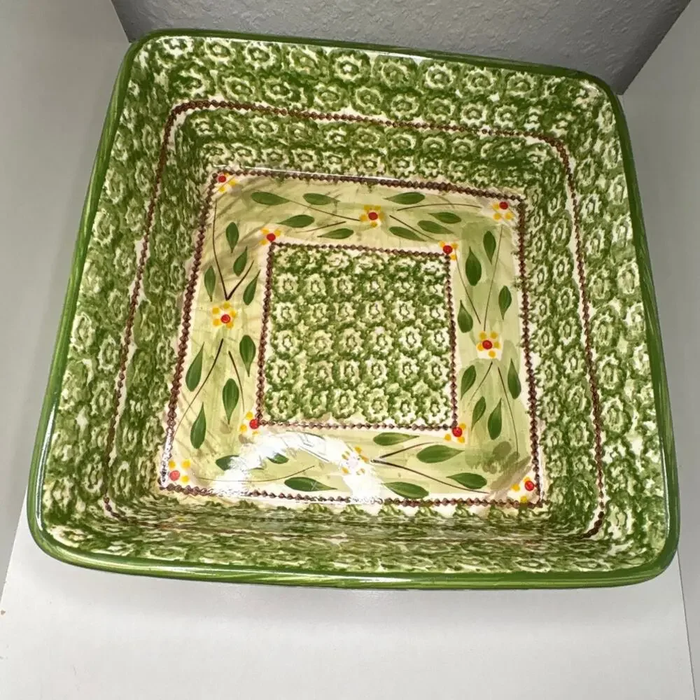 Temp-tations Presentable Ovenware Old World Green by Tara 8x8” Casserole